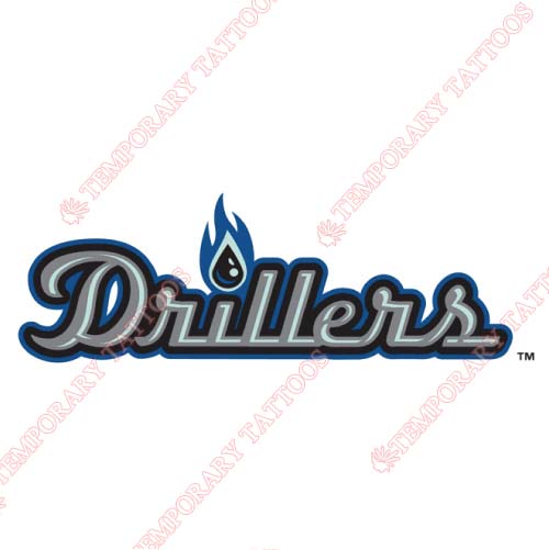 Tulsa Drillers Customize Temporary Tattoos Stickers NO.7784